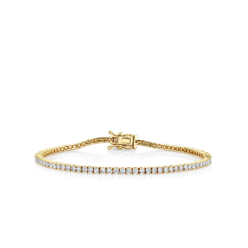 Gold & Diamond Tennis Bracelet