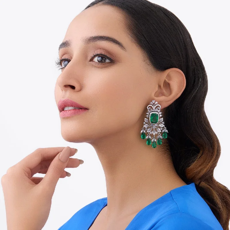 women fashion earrings -Zircon Earring 157801