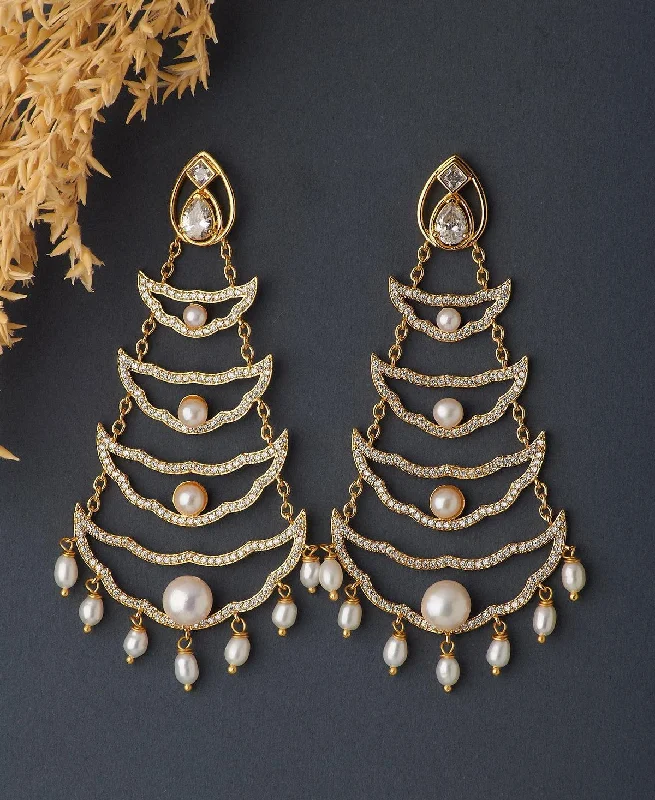 women chunky earrings -Faiza Regal Chandeliers Earring