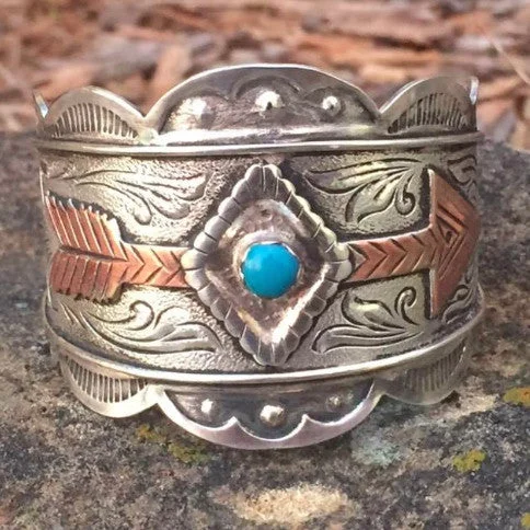 B. Turquoise Copper Arrow Bracelet