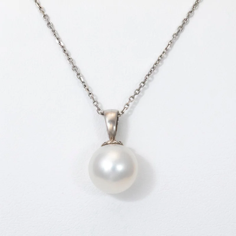 women twisted chain necklaces -14kt White Gold South Sea Pearl Pendant