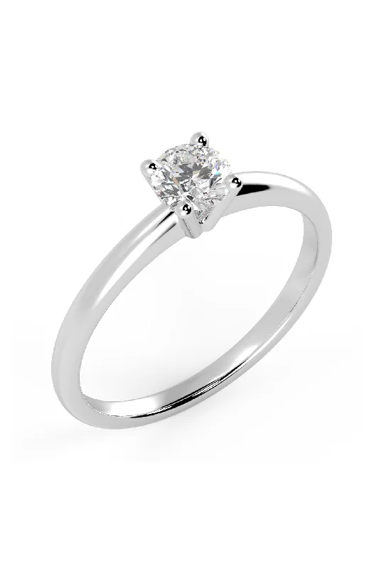 women art deco engagement rings -The Only One 1ct 18K White Gold Ring w. Lab-Grown Diamond