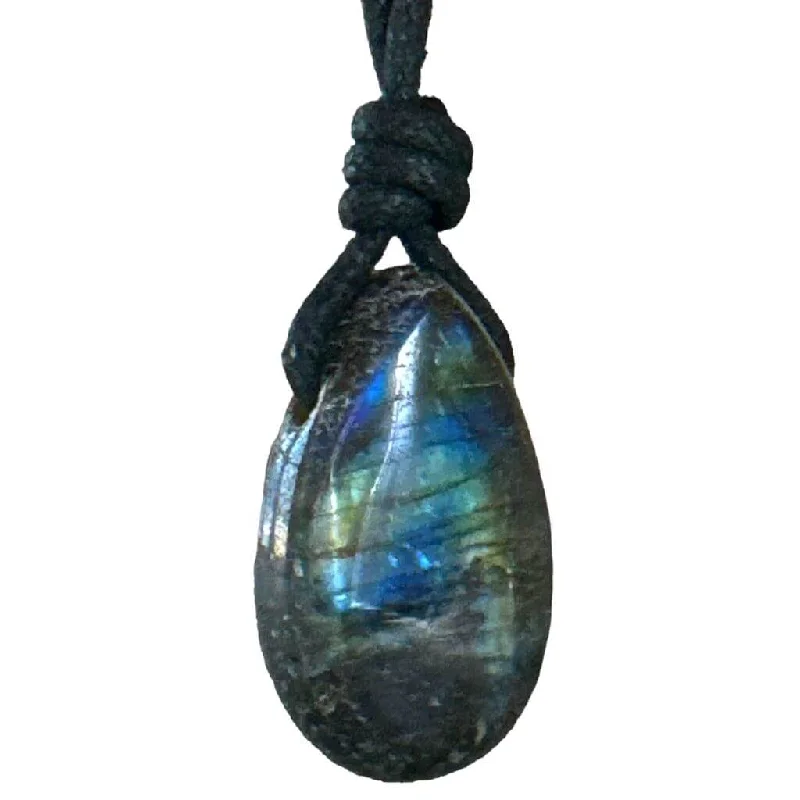 women vintage-style necklaces -Labradorite Bohemian Necklace