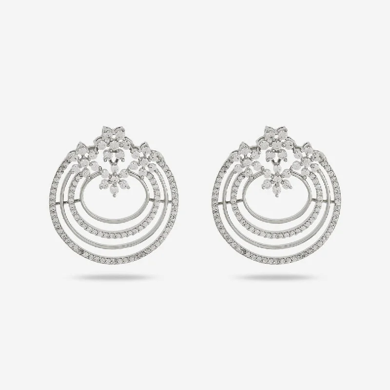 women statement hoop earrings -Zircon Earring 169418