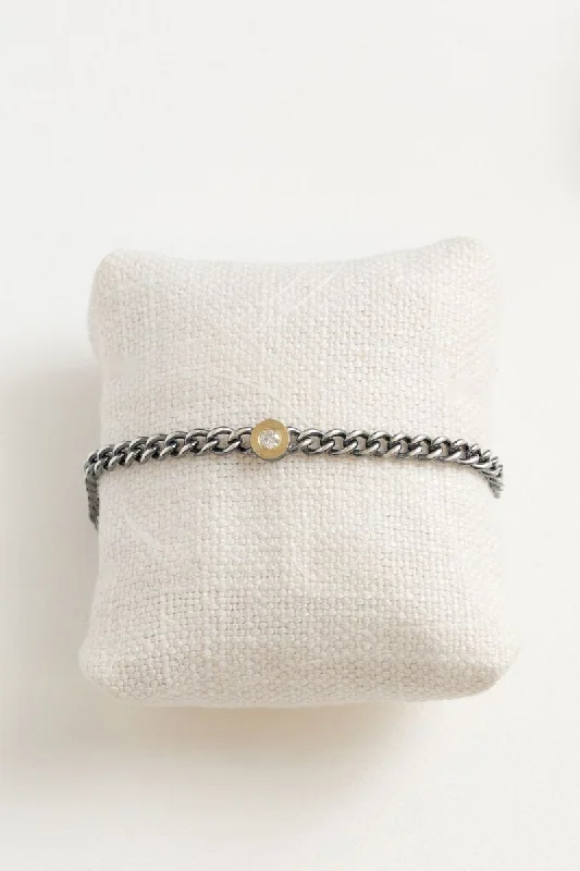 Valeri ID Link Bracelet | 18k Yellow Gold