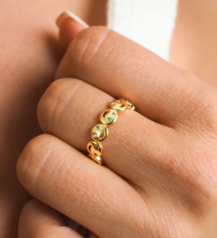 women birthstone rings -Mini Happy Ring