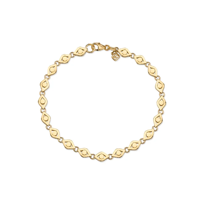 Pure Gold Eye Link Bracelet