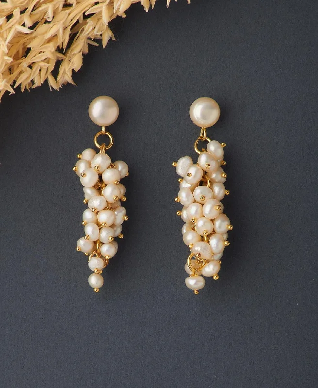 women fashion earrings -Ethnic Banjara Pearl Earring