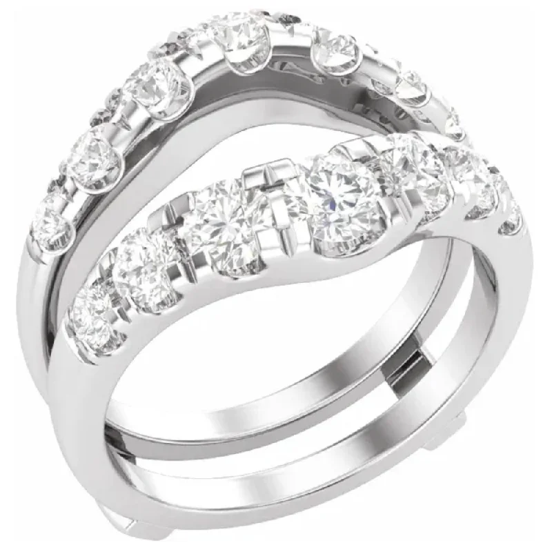 14k white gold