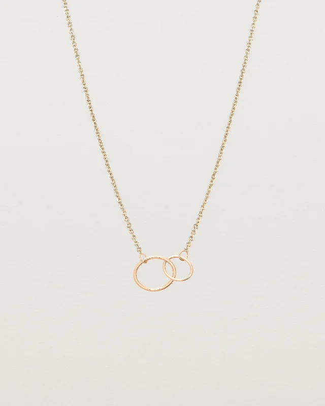 women layered gold necklaces -Loop Through Oval Necklace