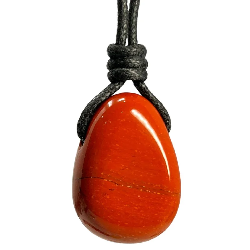 women inspirational necklaces -Red Jasper Prosperity Necklace | Luck Strings