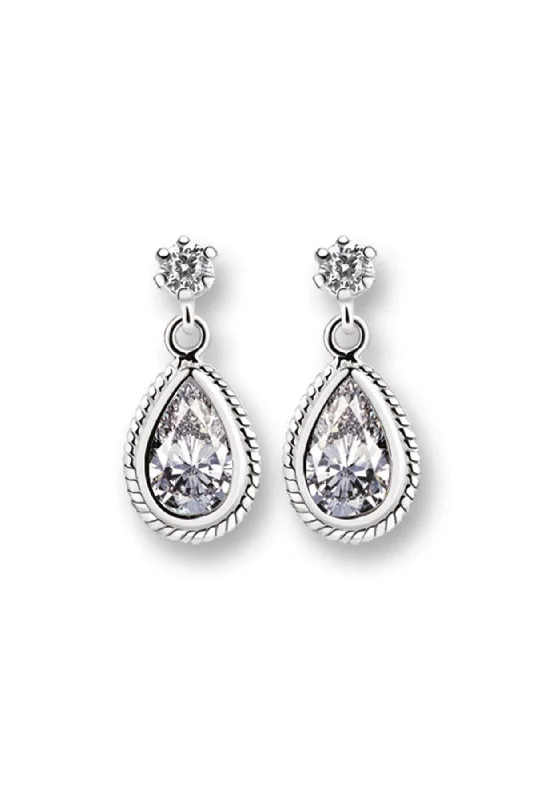 women sapphire earrings -Crystal Stone Earrings