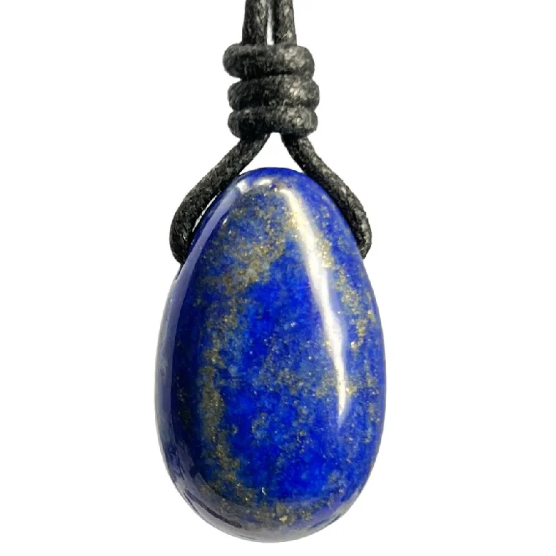 women gold necklaces -Luck Strings Lapis Lazuli Pendant - Celestial Clarity