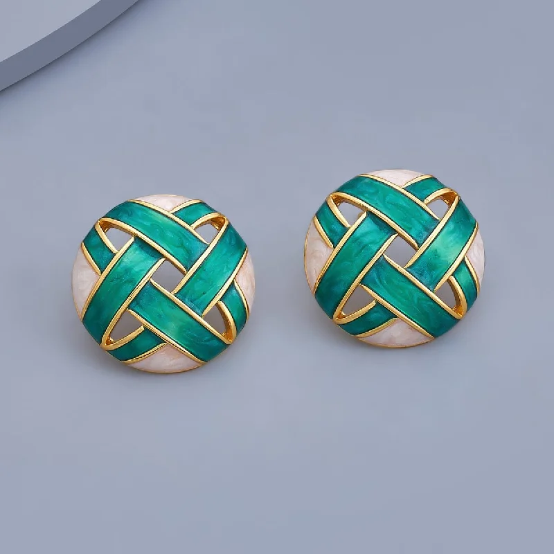 women gold-plated earrings -Trendy Earring 168481