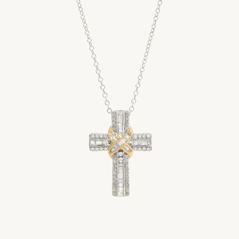 women elegant necklaces -Eve Cross Necklace