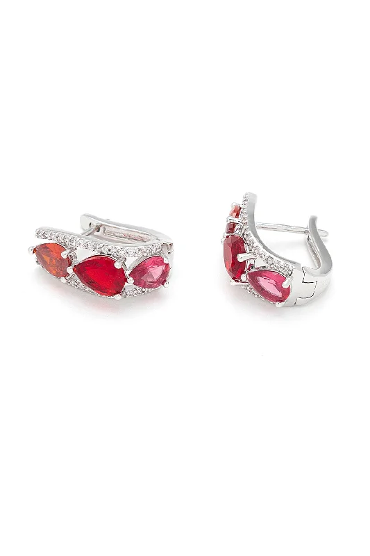 women large hoop earrings -Ailani Ruby Earrings