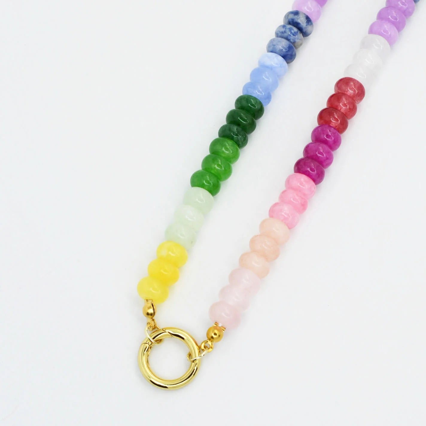 women double chain necklaces -Brooke Gemstone Necklace