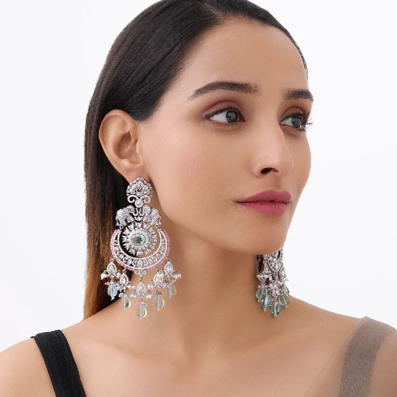 women diamond earrings -Zircon Earring 157736