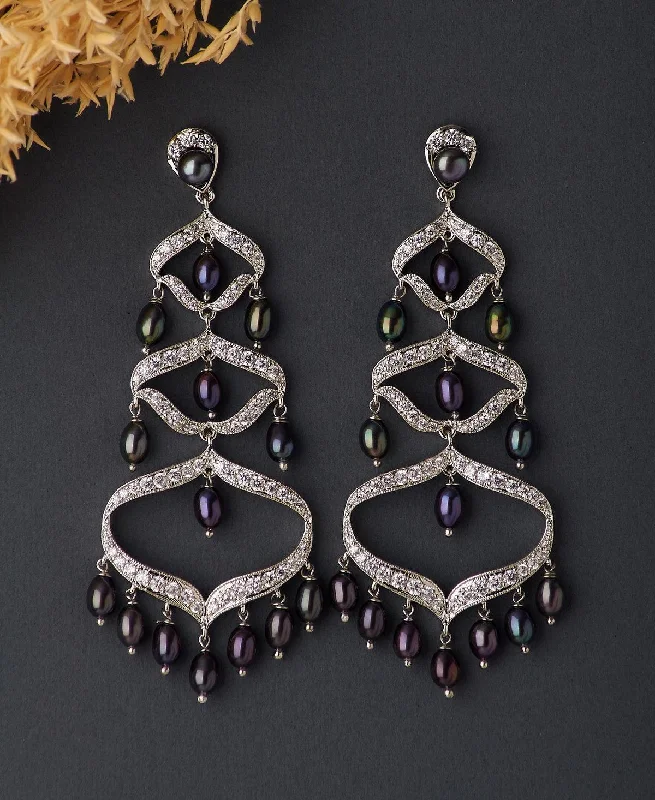 women drop earrings -Faiza Regal Chandeliers Earring