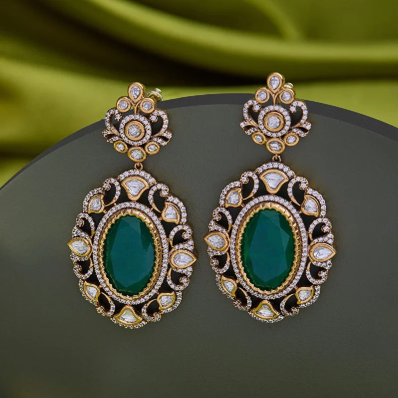 women bridal earrings -Kundan Earring 164024