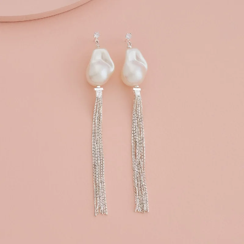 women pearl earrings -Trendy Earring 168499