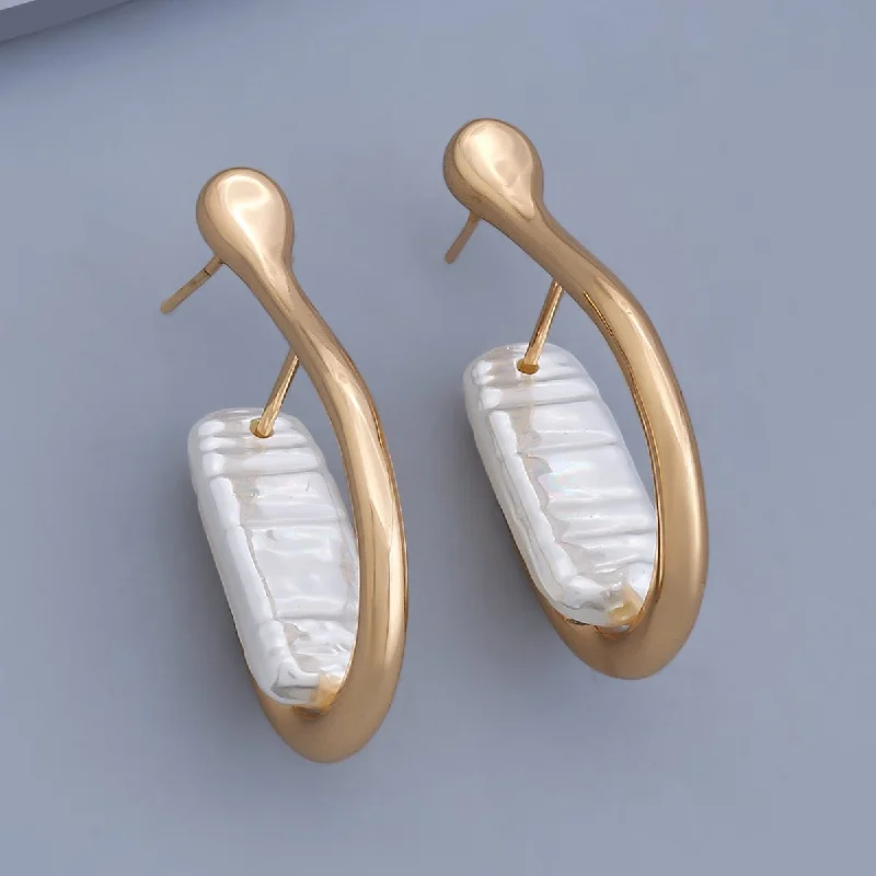 women delicate pearl earrings -Trendy Earring 168327