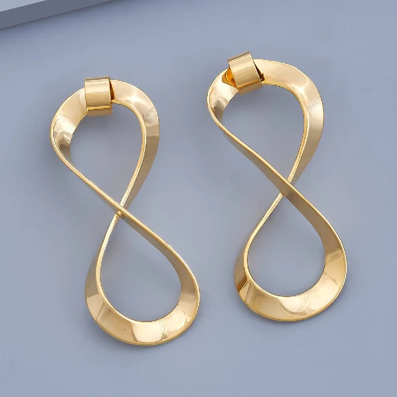 women gold stud earrings -Trendy Earring 168823