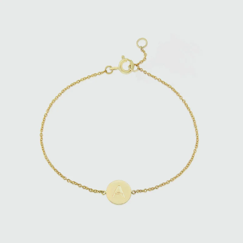 Westbourne 9ct Yellow Gold Disc Bracelet