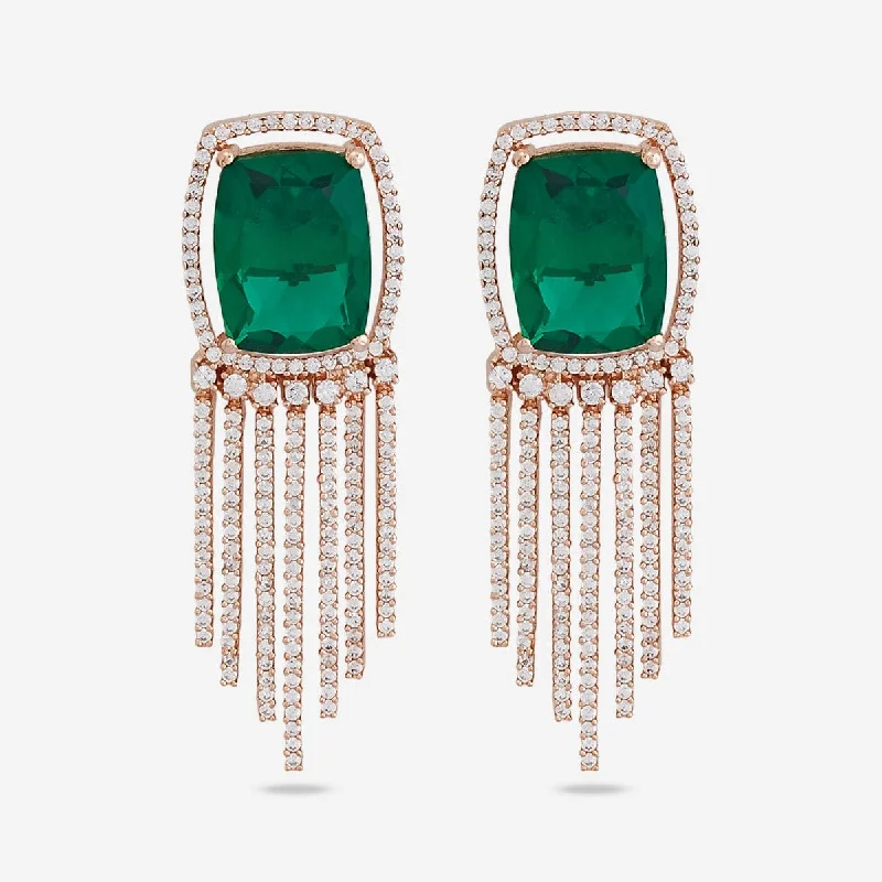 women oversized stud earrings -Zircon Earring 163921