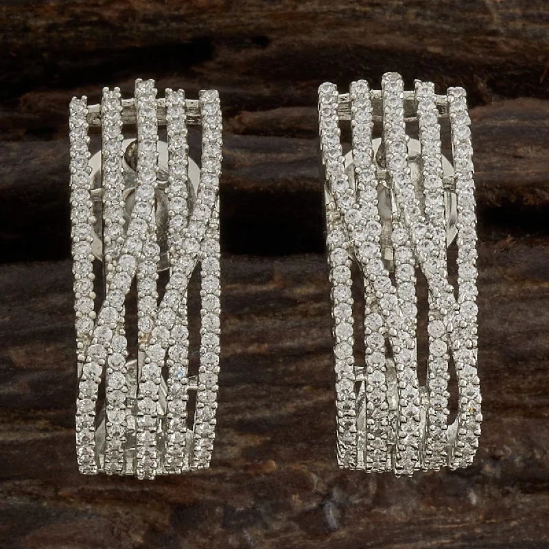 women elegant diamond earrings -Zircon Earring 163886