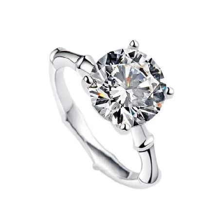 luxury engagement rings -3ct Four Prong Diamond Ring