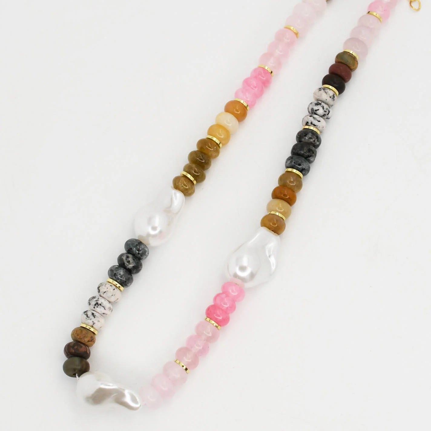 women bracelet and necklace sets -Tierra Pearl Gemstone Necklace