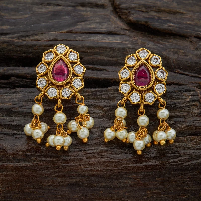 women gemstone stud earrings -Antique Earring 154699