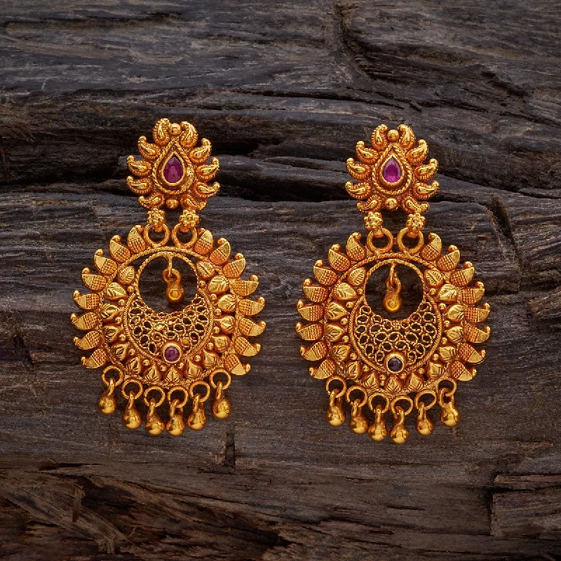 women luxury gold earrings -Silver Temple Earring 168065