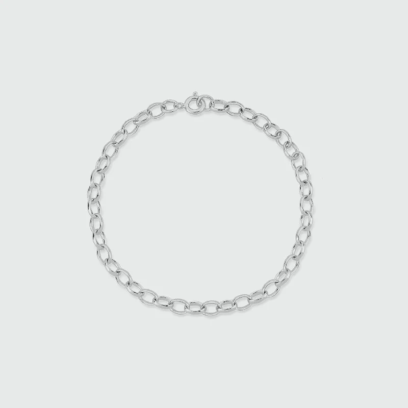 Cathcart Sterling Silver Oval Belcher Bracelet