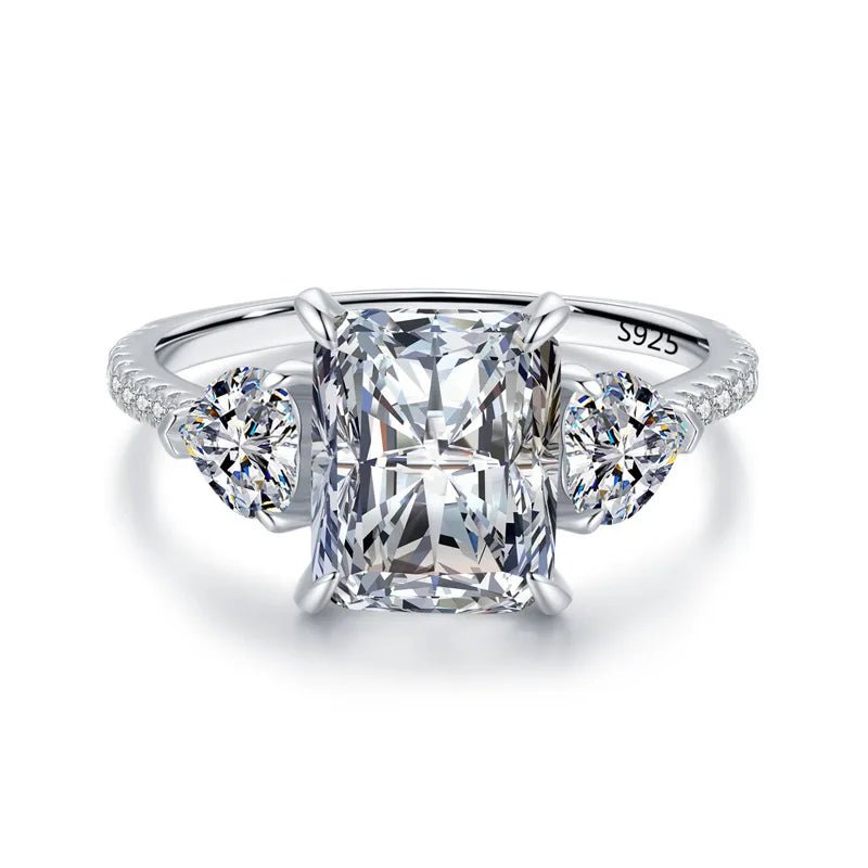 wedding engagement rings -6.0 Ctw Three Stone Diamond Engagement Ring