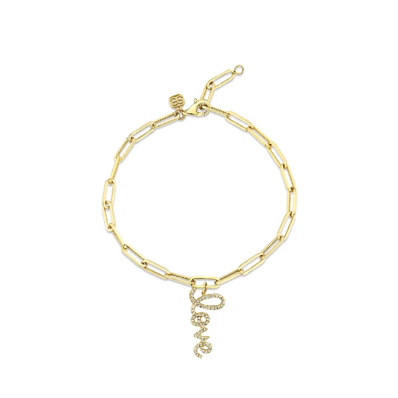 Gold & Diamond Love Bracelet