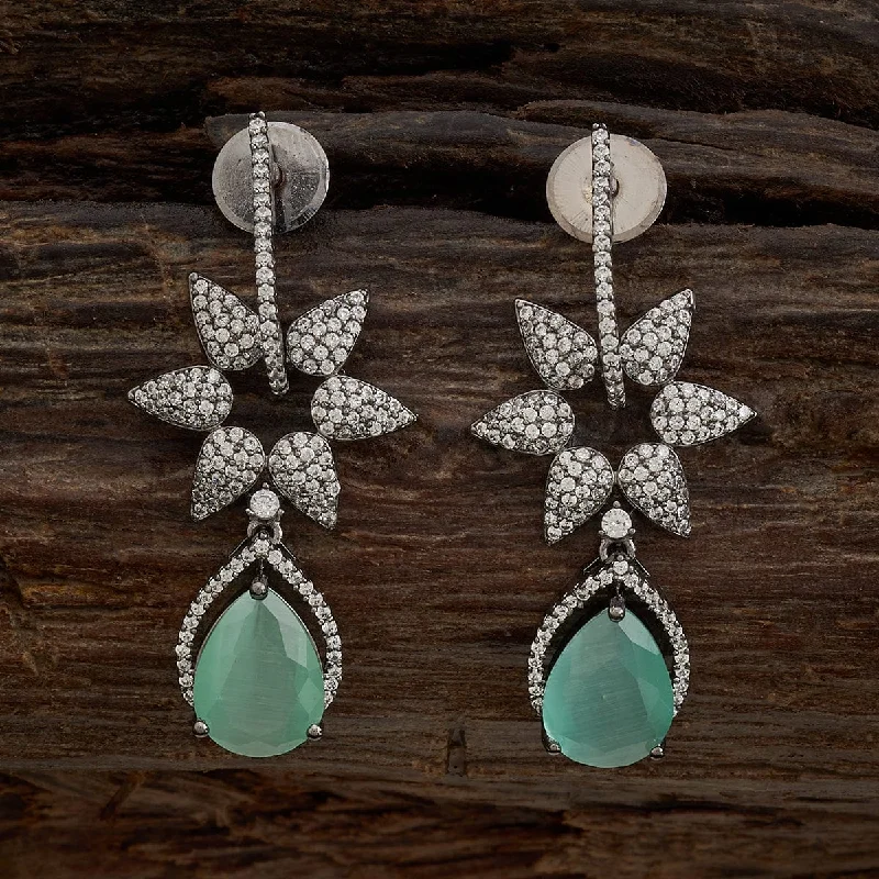 women turquoise earrings -Zircon Earring 163209