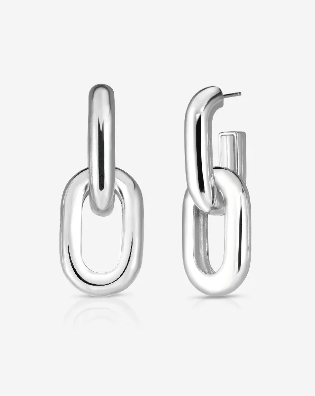 women vintage earrings -Sterling Silver - Multiway Link Earrings