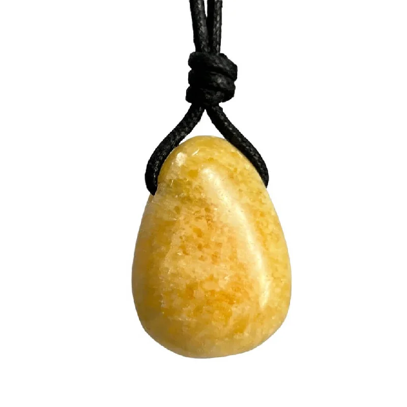 women modern necklaces -Yellow Calcite Radiance Necklace | Luck Strings