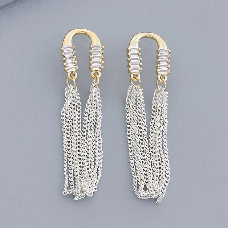 women gold dangle earrings -Trendy Earring 168502