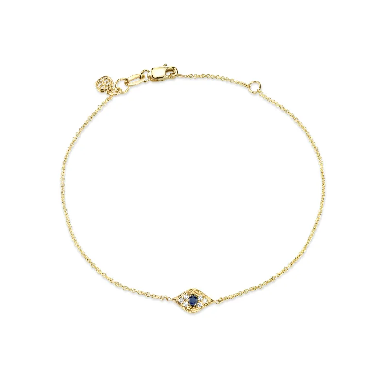 Gold & Diamond Eye Bracelet