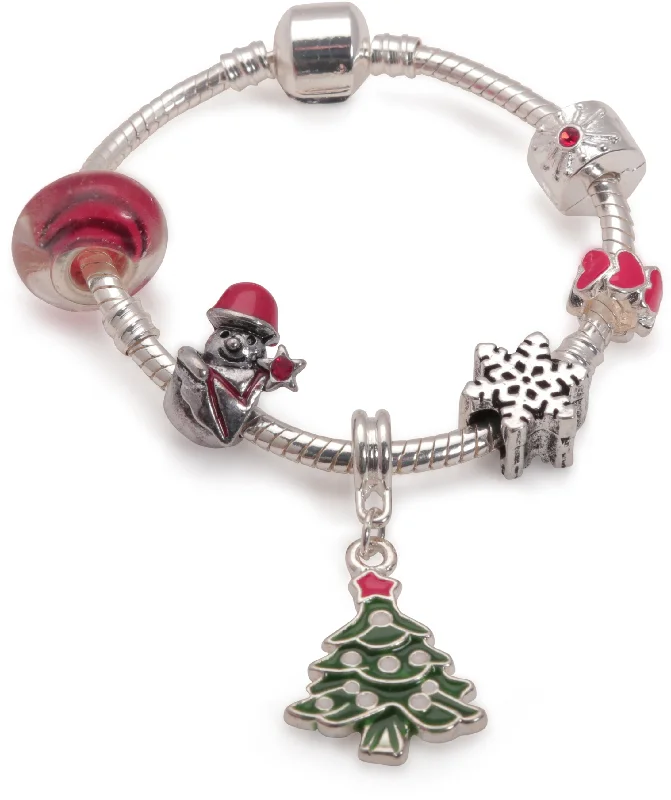 Children's 'Christmas Dream' Silver Plated Charm Bracelet