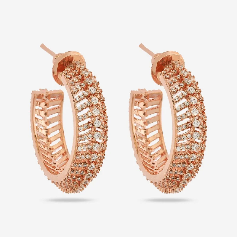 women minimalist gold earrings -Zircon Earring 169446