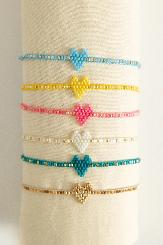 Heartsy | Glass Beaded Row Bracelet