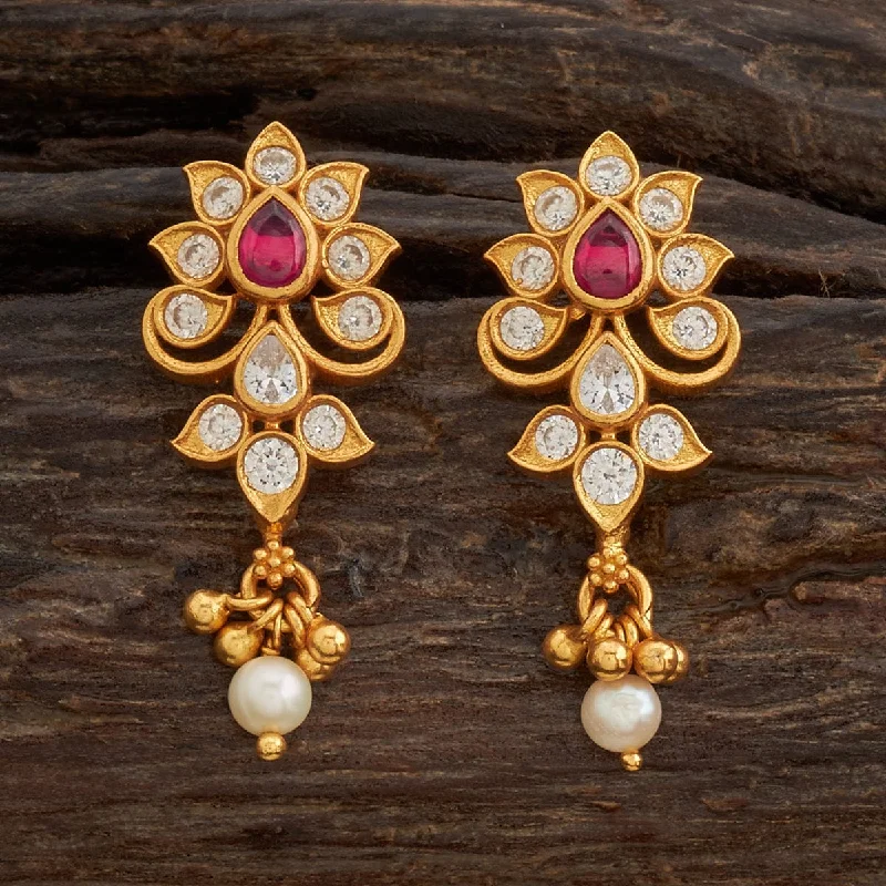 women birthstone earrings -Silver Temple Earring 154918