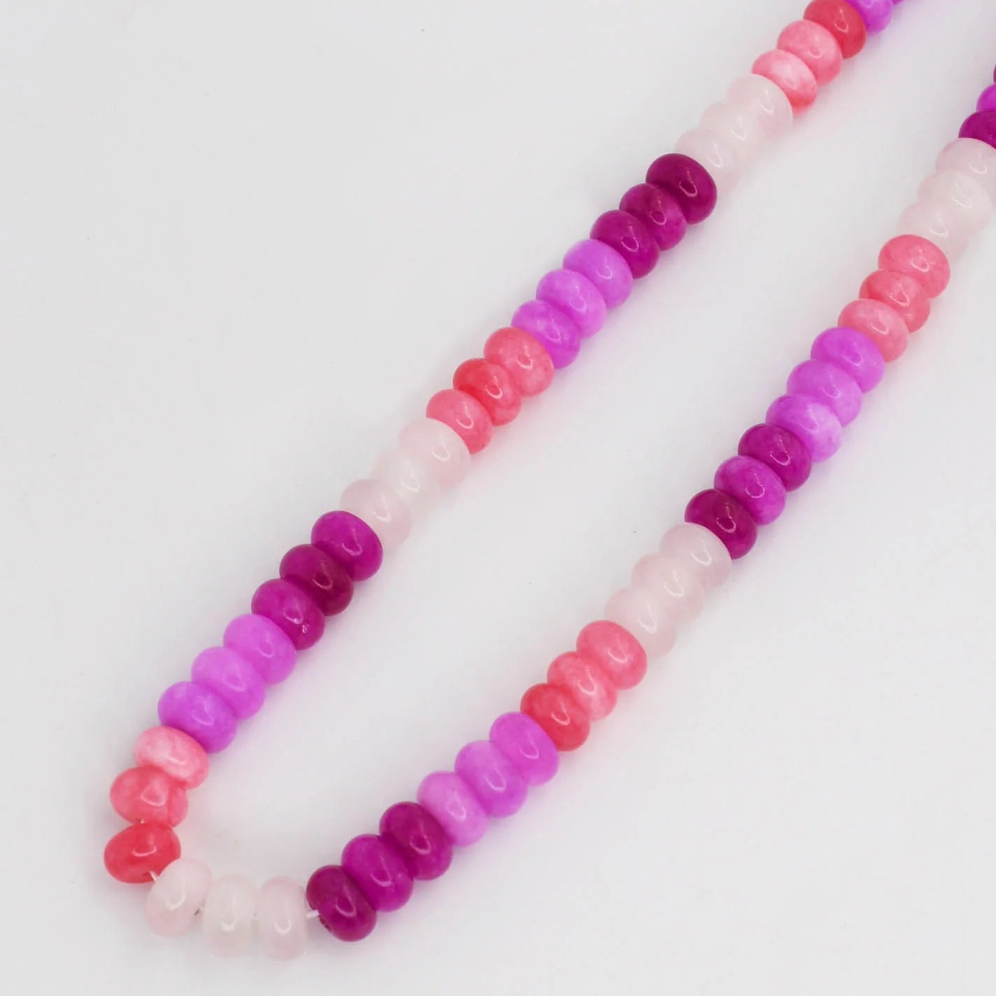 women eco-friendly necklaces -Chunky Pink Gemstone Necklace